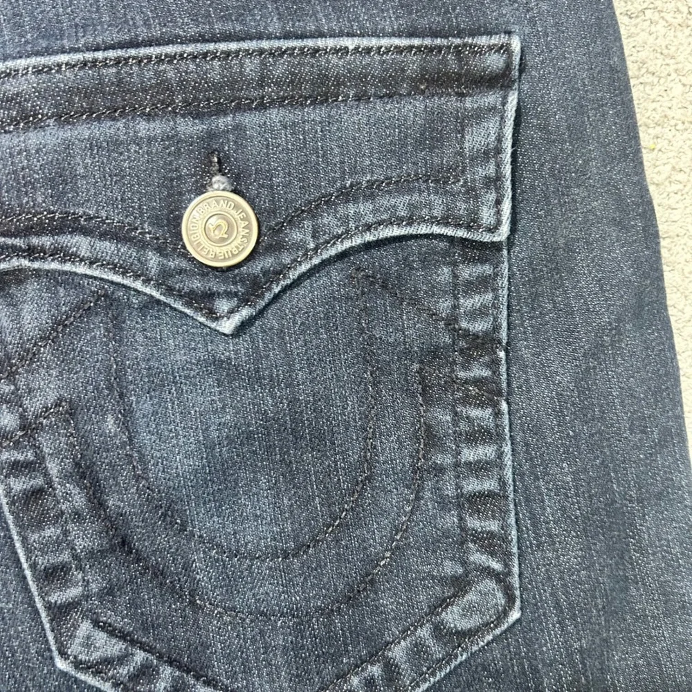 True‎ Religion Jeans Ricky Relaxed Straight 38 Dark Wash Y2K Streetwear USA Made